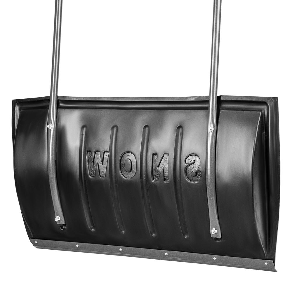 Движок для уборки снега пластиковый, 780 х 420 х 1140 мм, стальная рукоятка, Сибртех (61594)