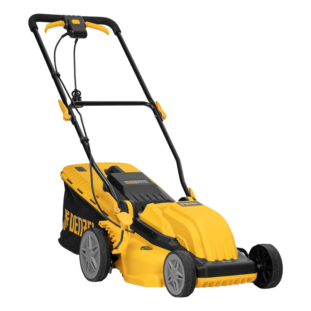 Газонокосилка электрическая GMC-1800, шир. 38см, 1800 Вт, 6 уров., травосб. 35 л Denzel (96629)