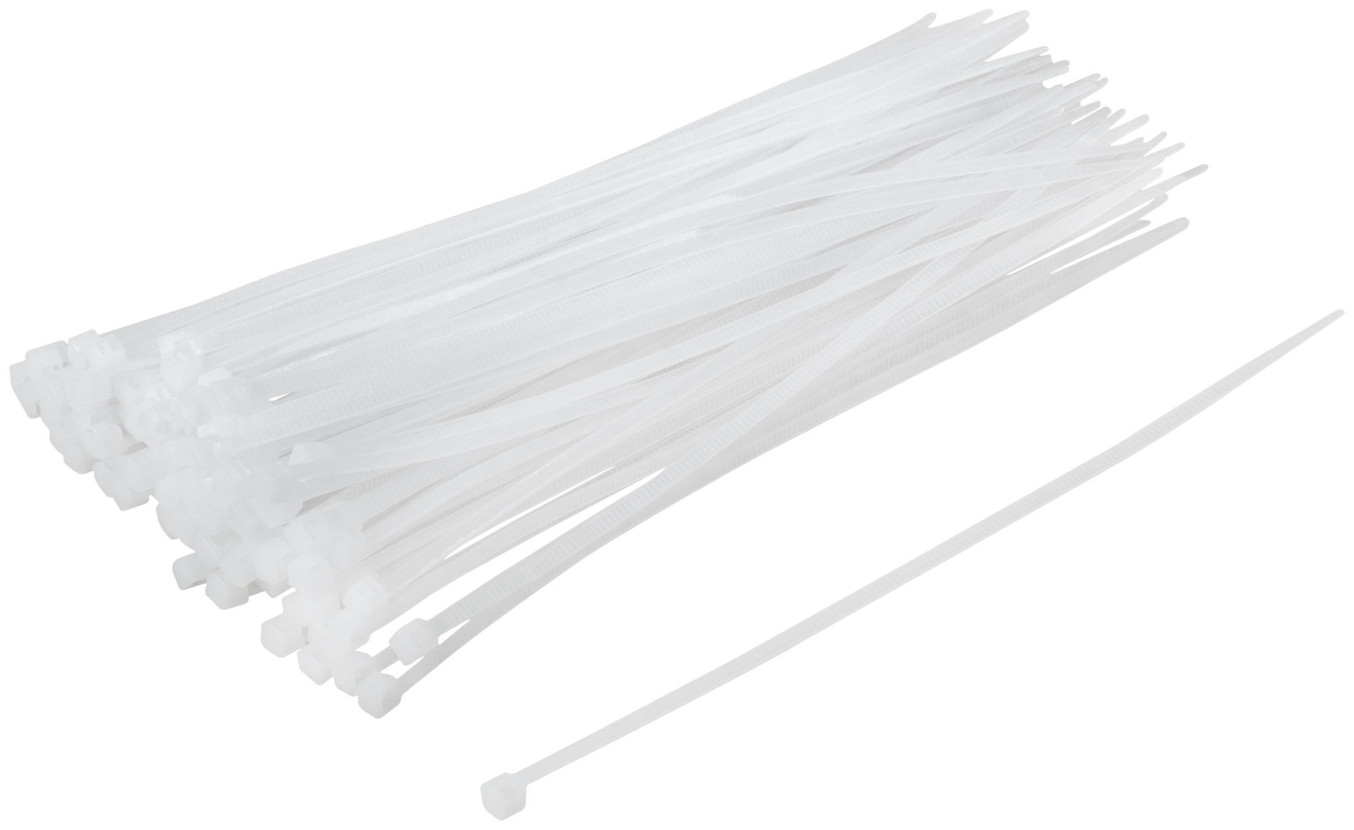 Хомуты нейлоновые, белые д/проводов 100 шт., 150x2,5 мм (60415)