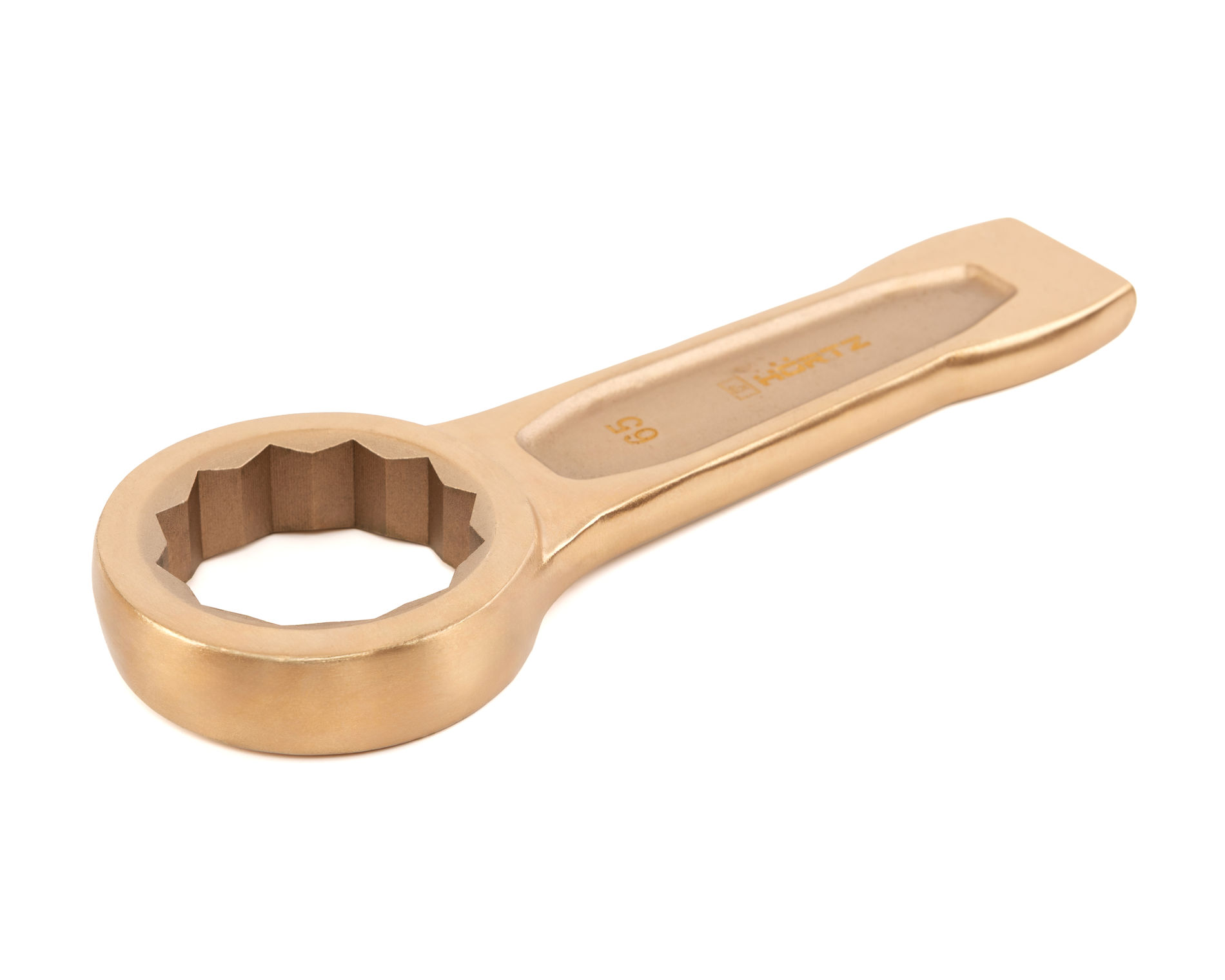 Ключ гаечный накидной ударный 65 искробезопасный сплав BeCu, HORTZ