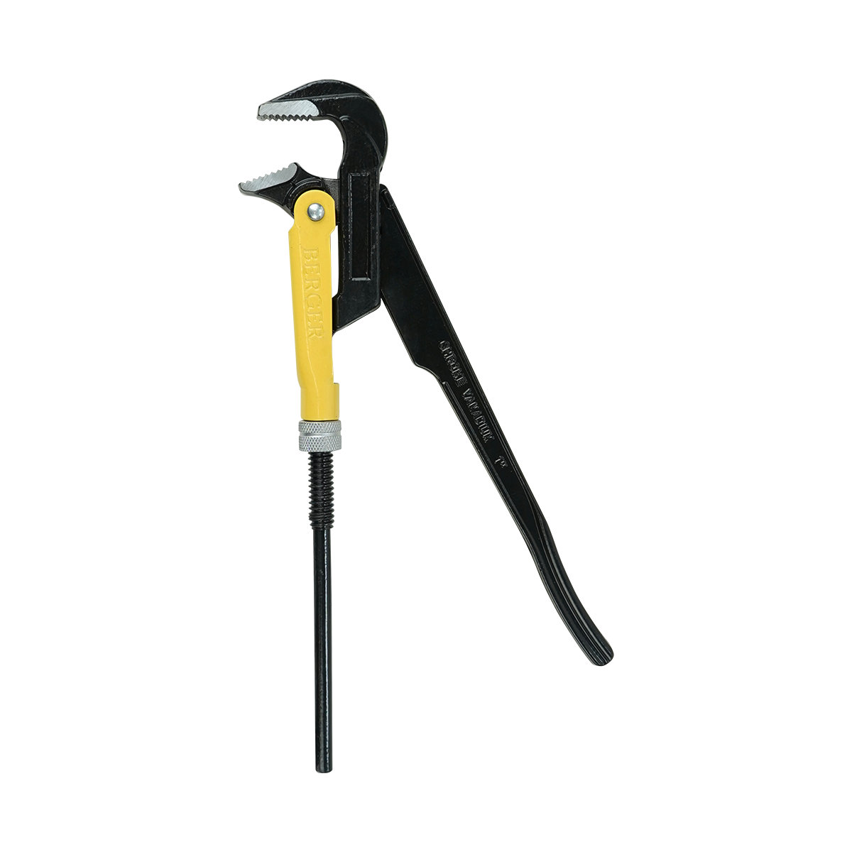 Ключ трубный рычажный №1, тип L (прямой) 90°, 1 BERGER BG4003