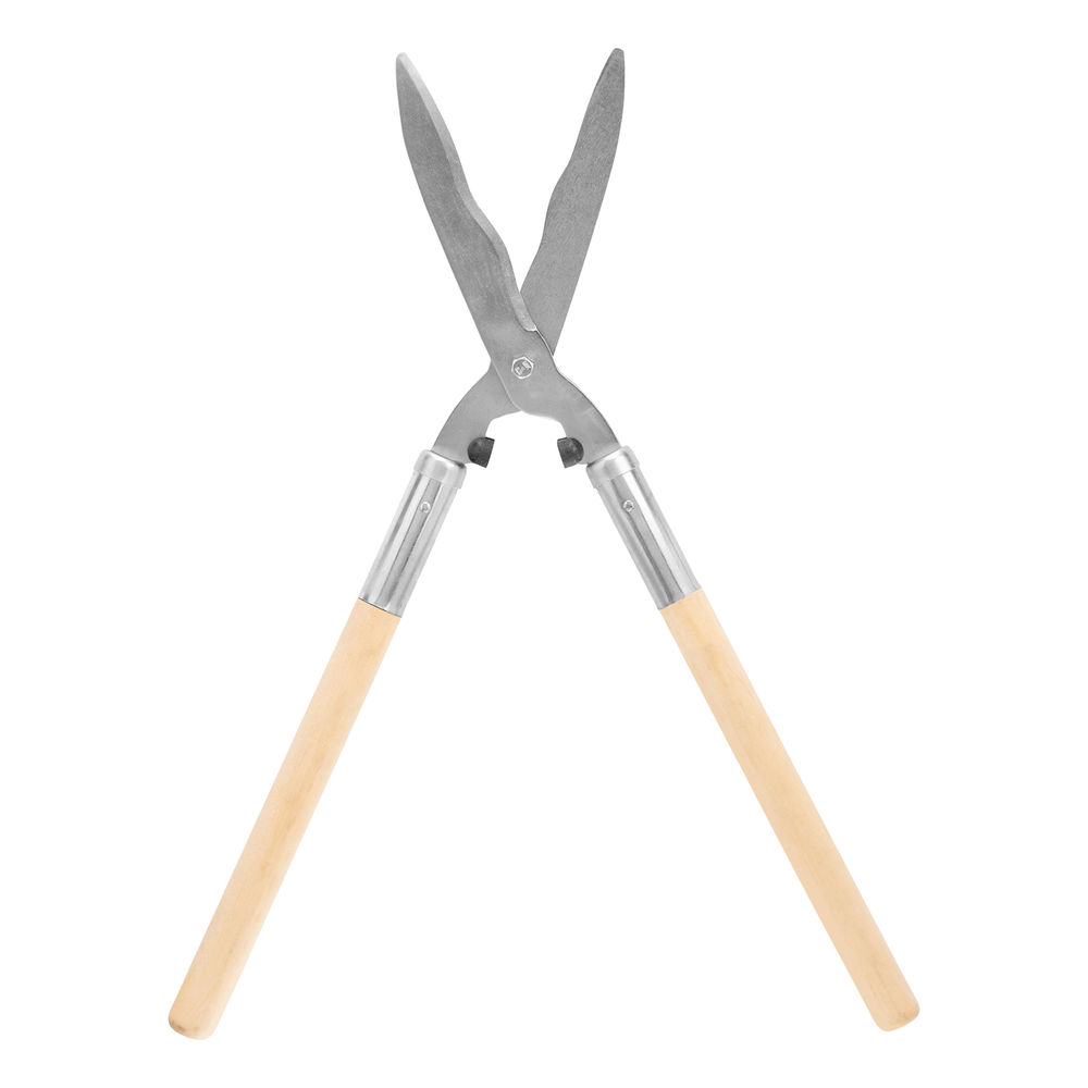 Кусторез, 650 мм, волнистые лезвия, деревянные рукоятки, Горизонт, (60810)