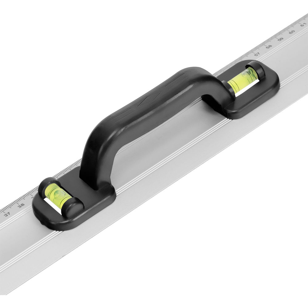 Линейка-уровень, 1000 мм, металлическая, пластмассовая ручка 2 глазка Matrix (30577)