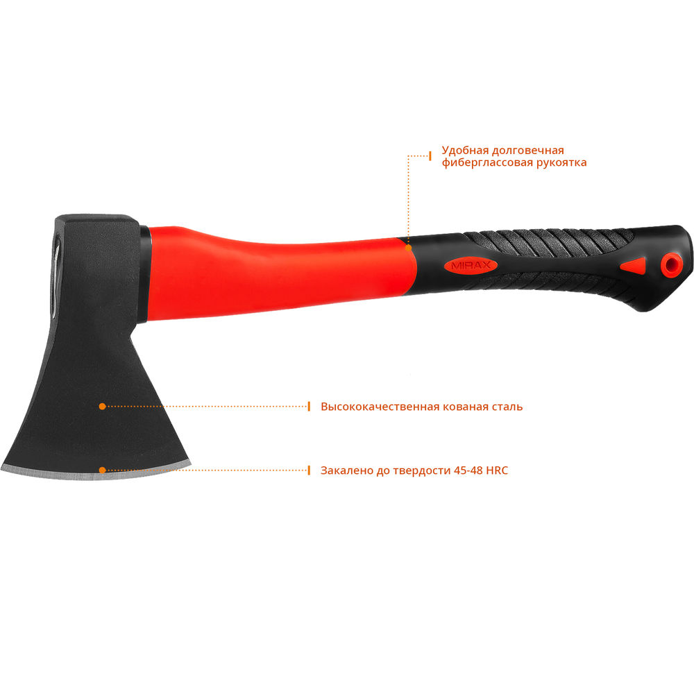 Топор кованый 600/800 г, 360 мм MIRAX 20601-06