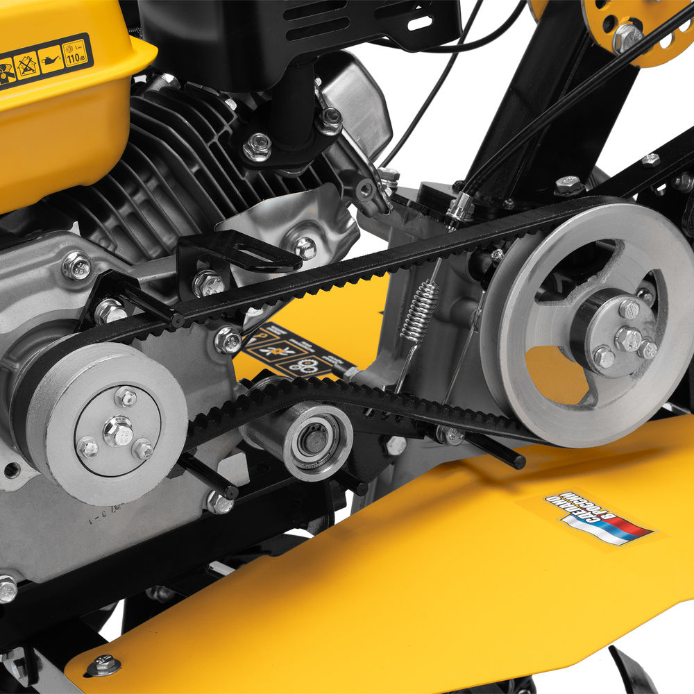 Мотоблок DPT-170SB, 7 л.с., ремен.сцеп, фрез 3х4, ШОМ, без колес, передачи 2В/1Н Denzel (56451)