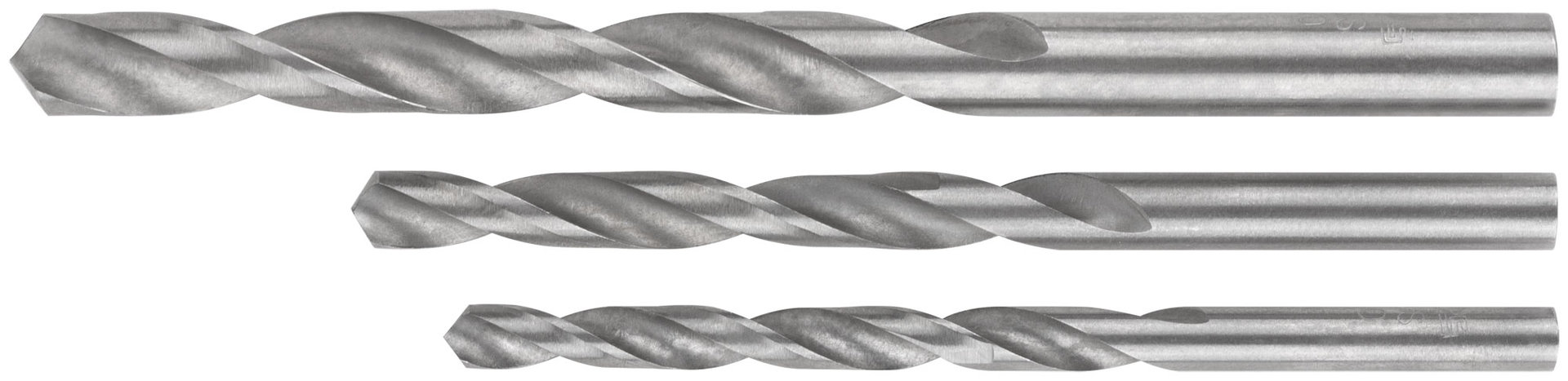 Набор сверл по металлу HSS, угол заточки 118°, в блистере, 3 шт. (5-6-8мм) (35604М)
