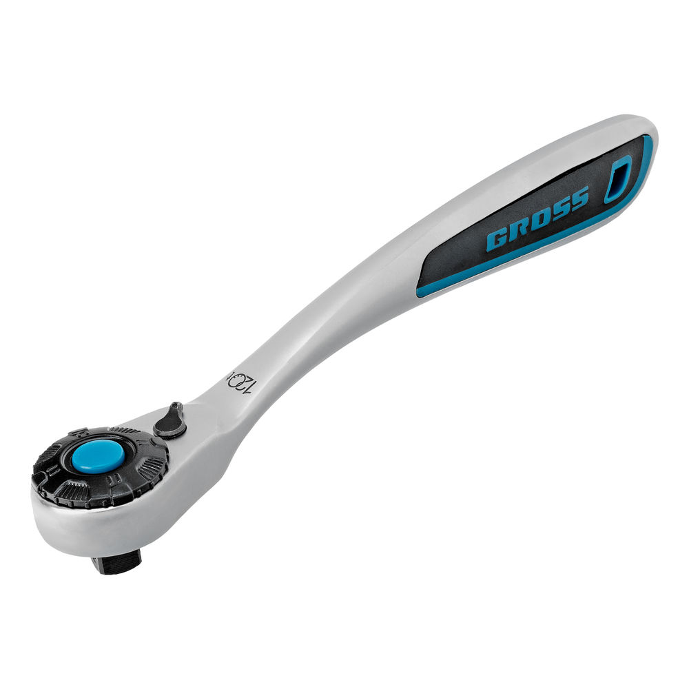 Набор торцевых головок, трещотка 120 зубьев, 1/2,3/8”, CrV, 36 предметов Gross