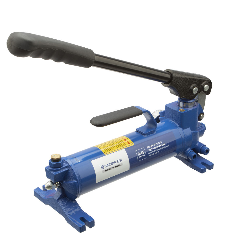 Насос ручной гидравлический высокопроизводительный 700 бар; 0, 45 л, GARWIN INDUSTRIAL, 811006-700-0450-H