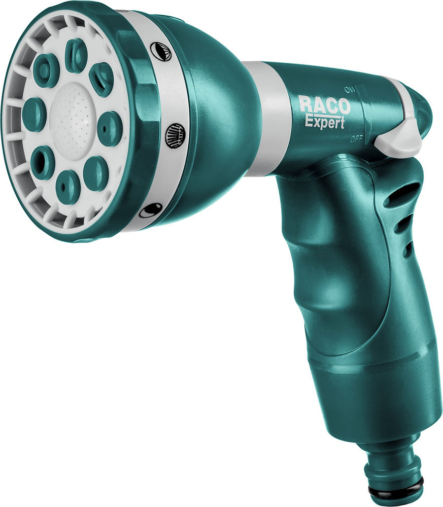 Поливочный пистолет 484C, 8 режимов, пластиковый с TPR RACO 4255-55/484C