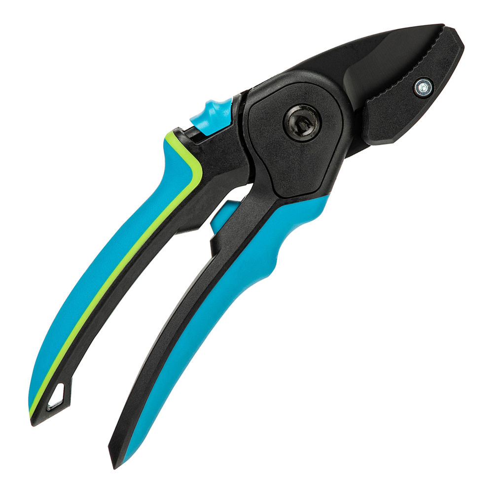 Секатор с наковальней, 220 мм, регулировка захвата, трехкомпонентные рукоятки, LUXE Palisad (6048057)