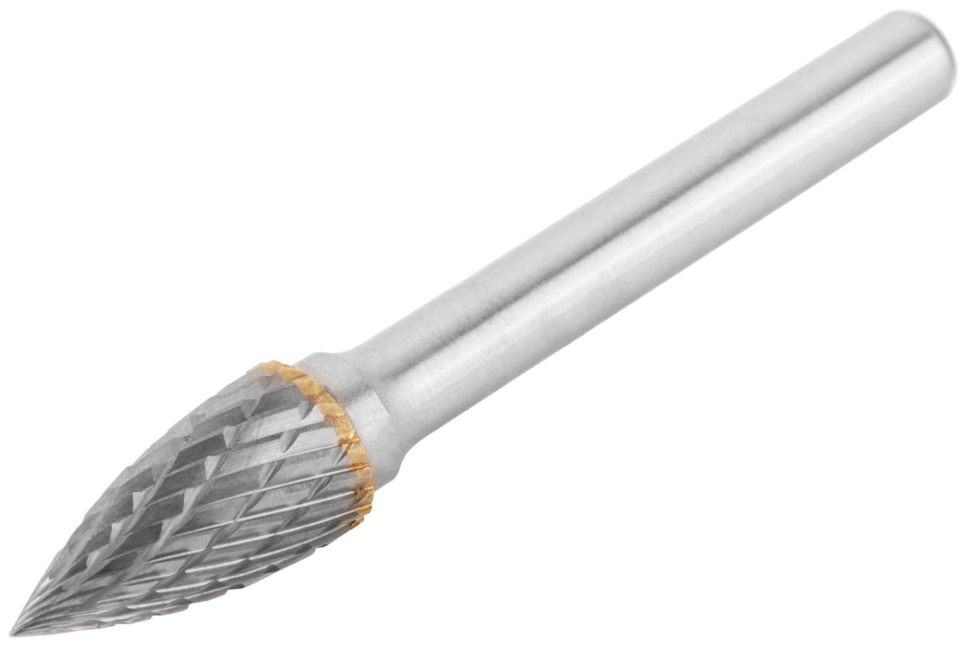 Шарошка карбидная, штифт 6 мм, тип G, параболическая заостренная 10х20х65 мм (36621)