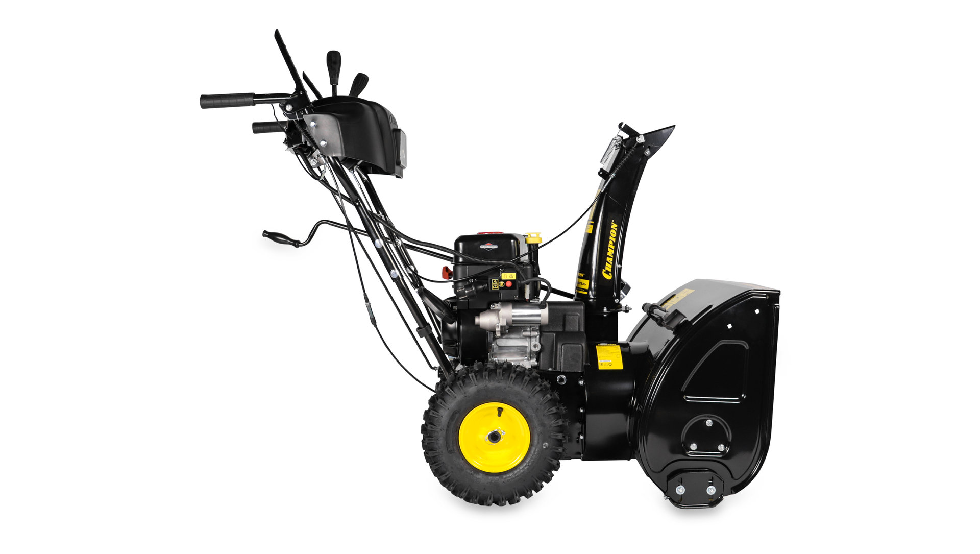 Снегоотбрасыватель CHAMPION ST761BS (6,5лсB&S950 61см6F/2Rколеса3л78,5кг эл.стартер,фара,обогрев) (ST761BS)