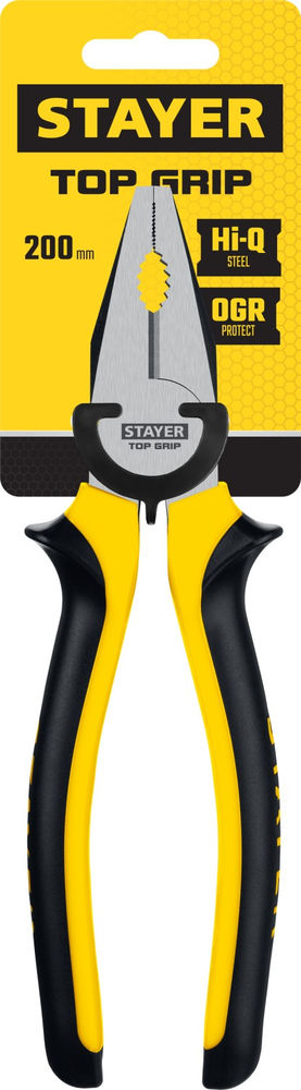 Плоскогубцы комбинированные 200 мм TOPGrip STAYER 2205-1-20