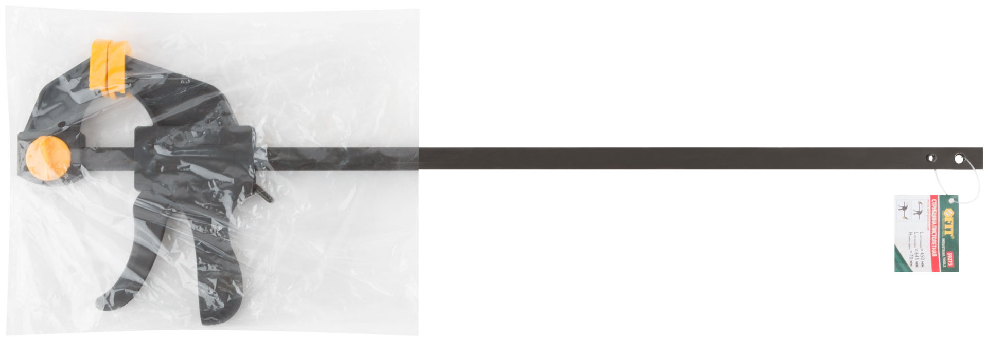 Струбцина нейлоновая пистолетная 450х645х70 мм (59273)