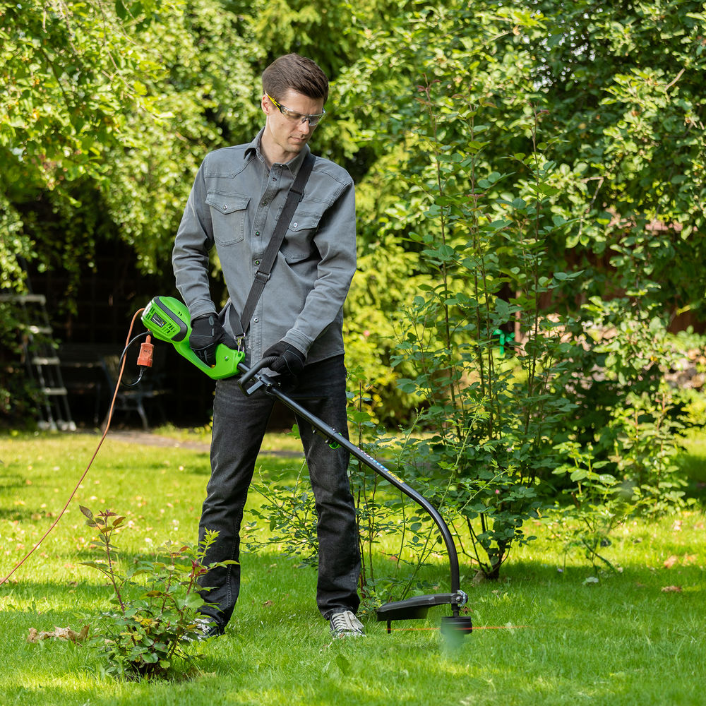 Триммер электрический ЭКИ-1100, 1100 Вт, 350 мм, катушка, разборная штанга Сибртех (96631)