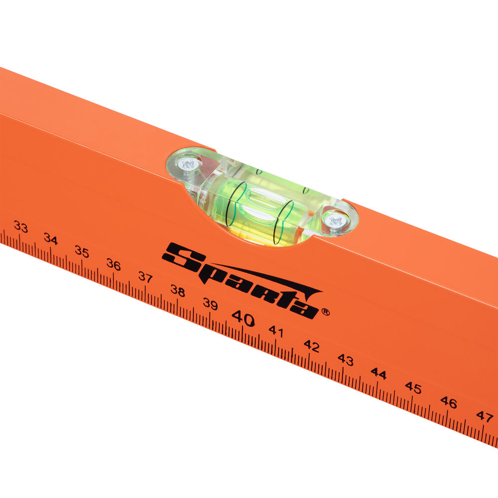 Уровень алюминиевый, 800 мм, 3 глазка, желтый, линейка Sparta (330265)