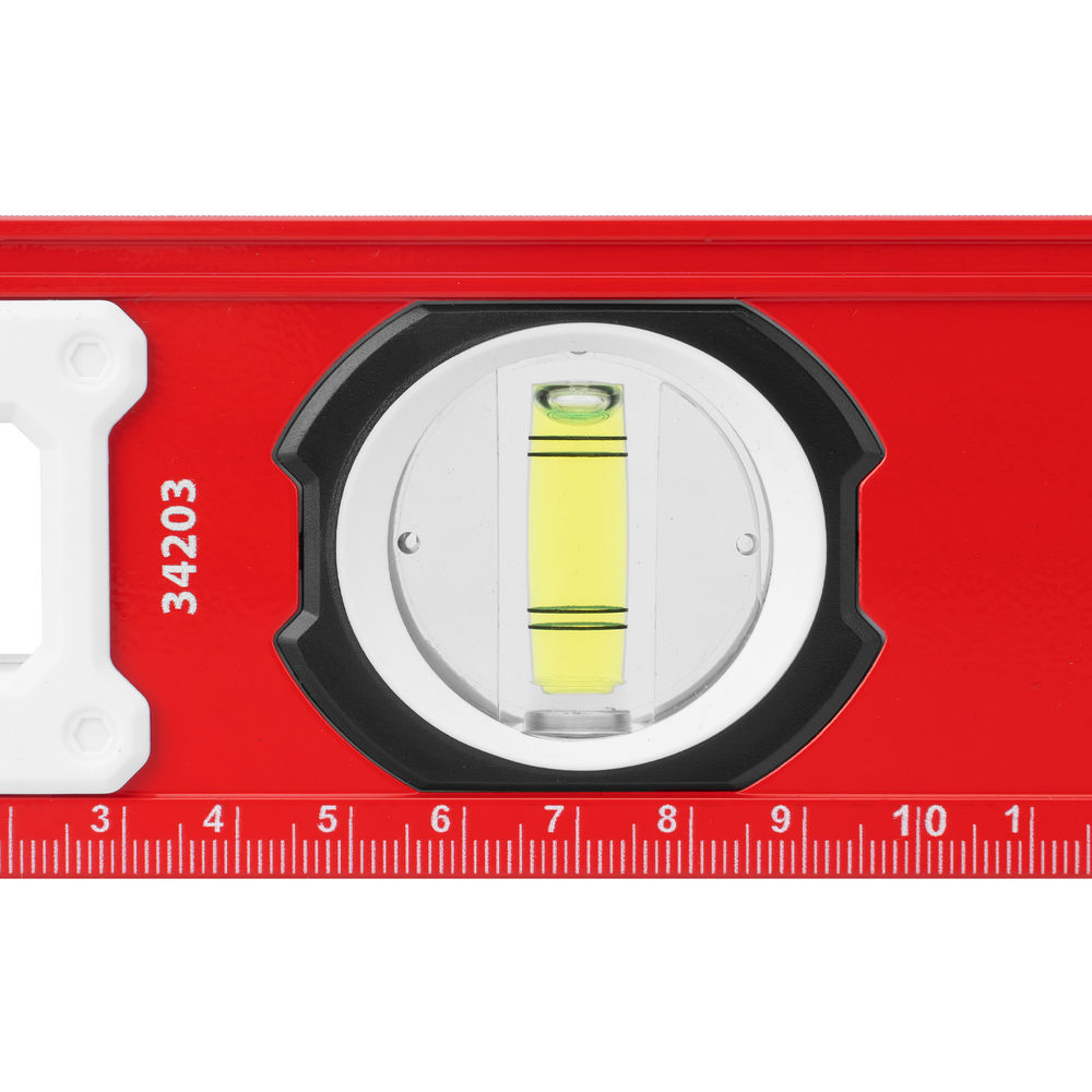 Уровень алюминиевый, фрезерованный, 3 глазка, рукоятки, 1000 мм Matrix (34203)