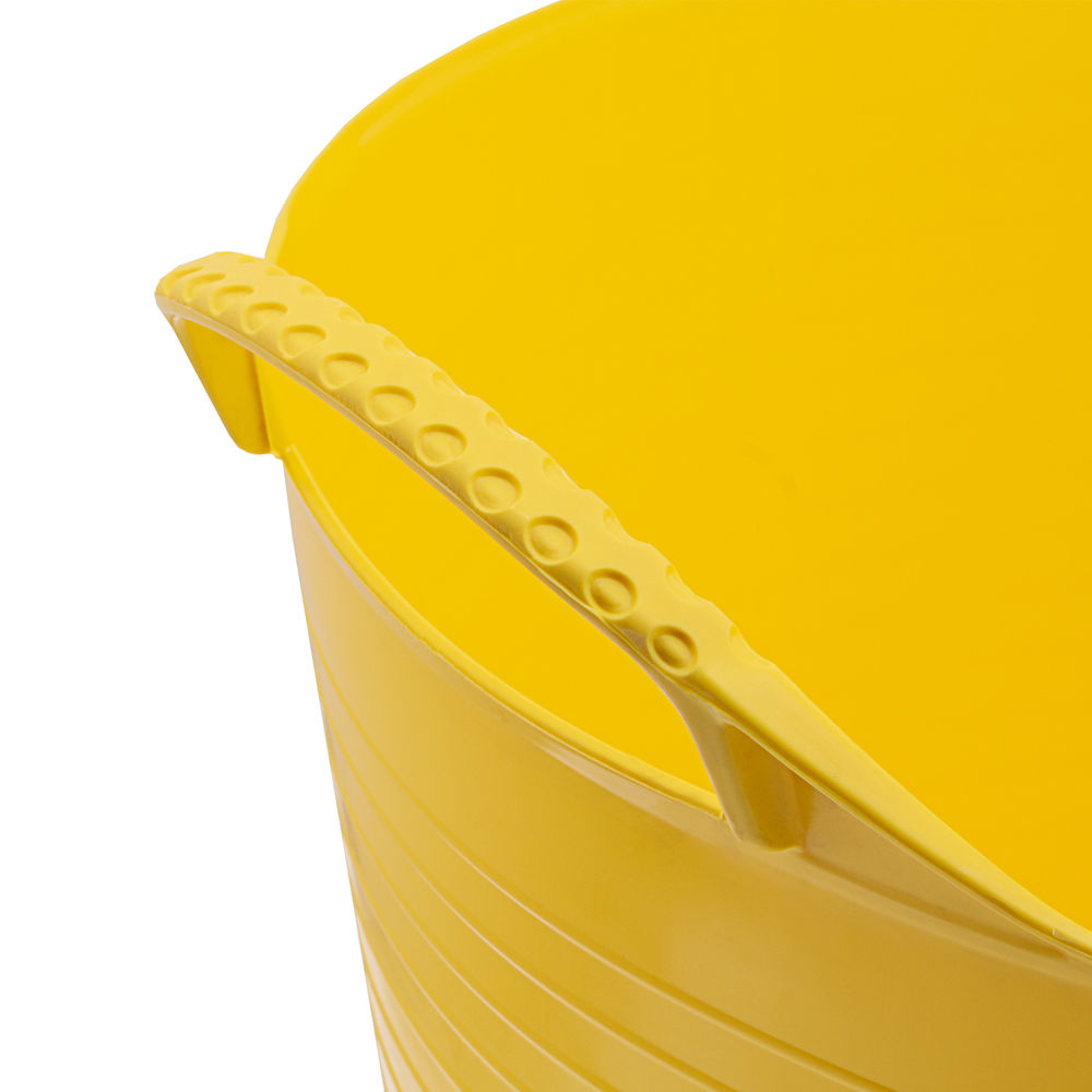 Ведро гибкое сверхпрочное, 40 л, желтое, Сибртех (67507)