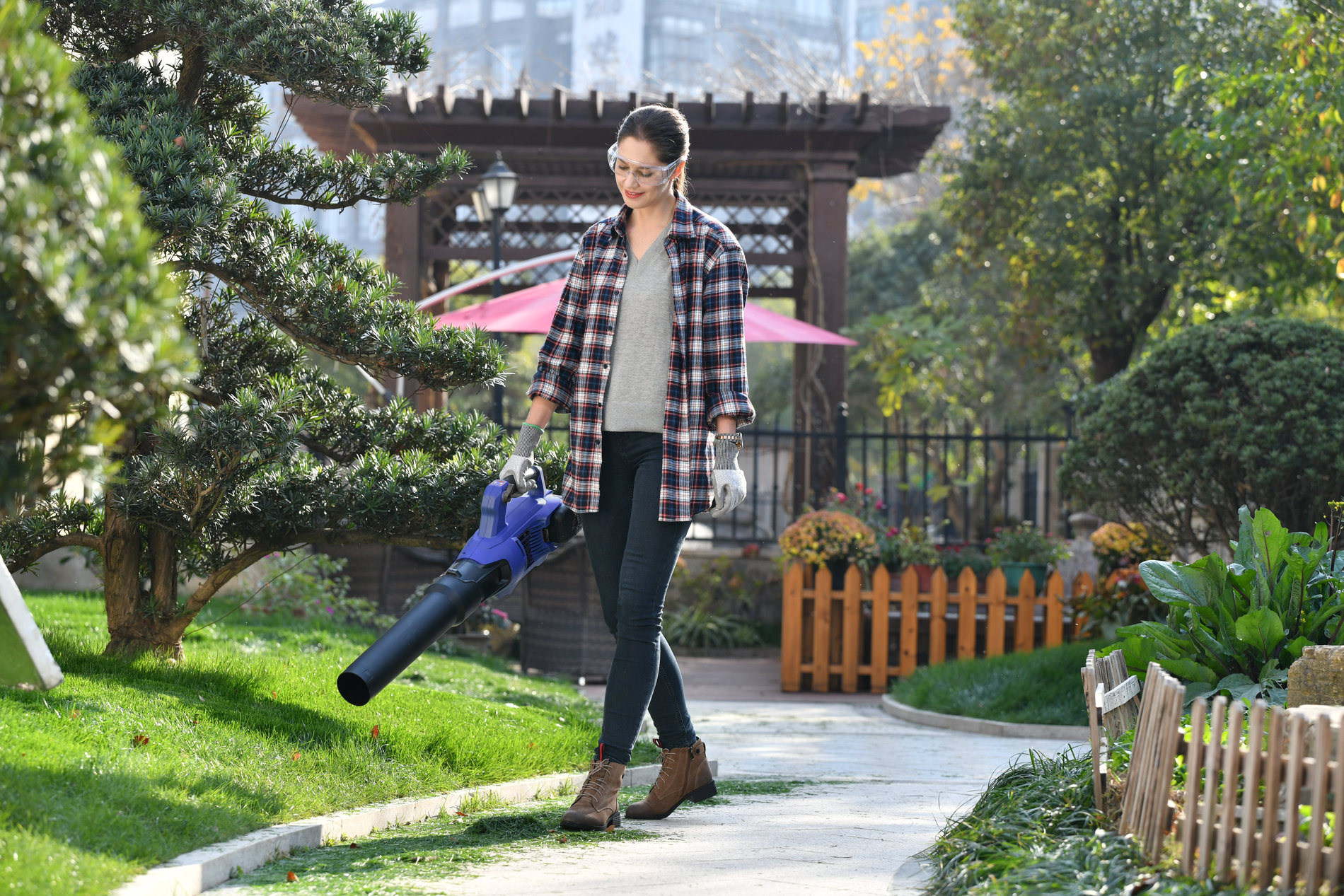 Воздуходувка, 58В, 50 м/с, 1х5Ач, ЗУ