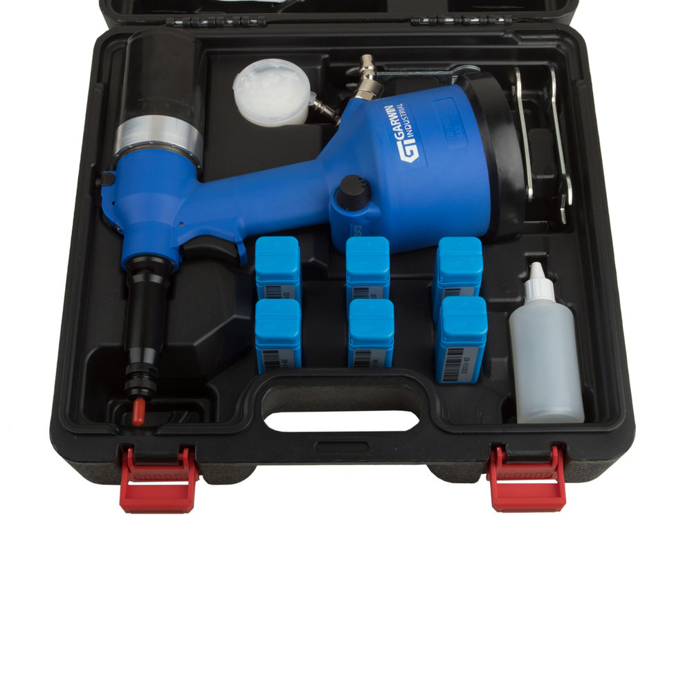 Заклепочный пистолет пневмогидравлический резьбовой, M3-M12 нерж. сталь; 19000Н; ход 7мм, GARWIN INDUSTRIAL, 804540-M12-7