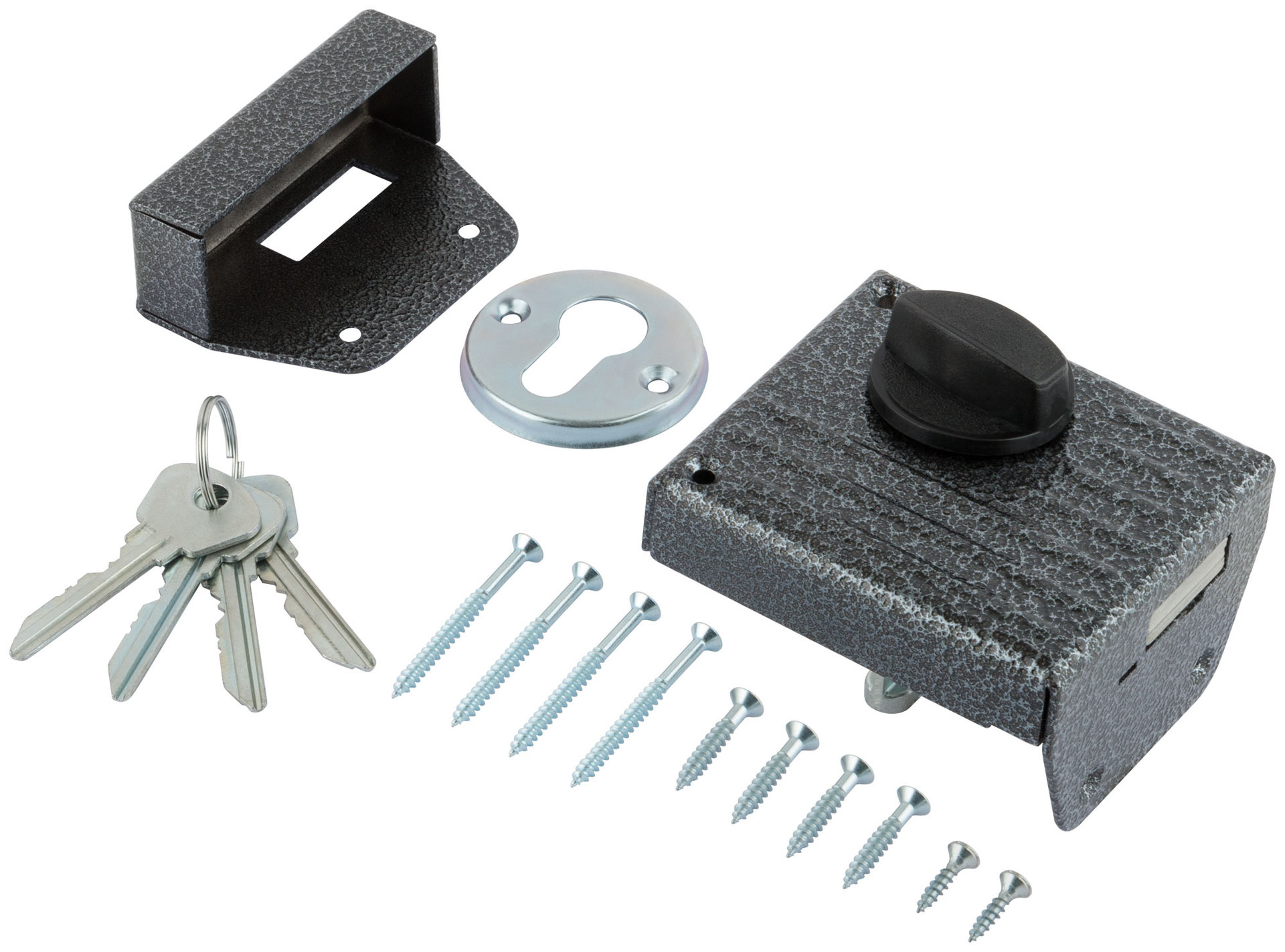 Замок накладной Зенит ЗН1-2, серебро (66941)