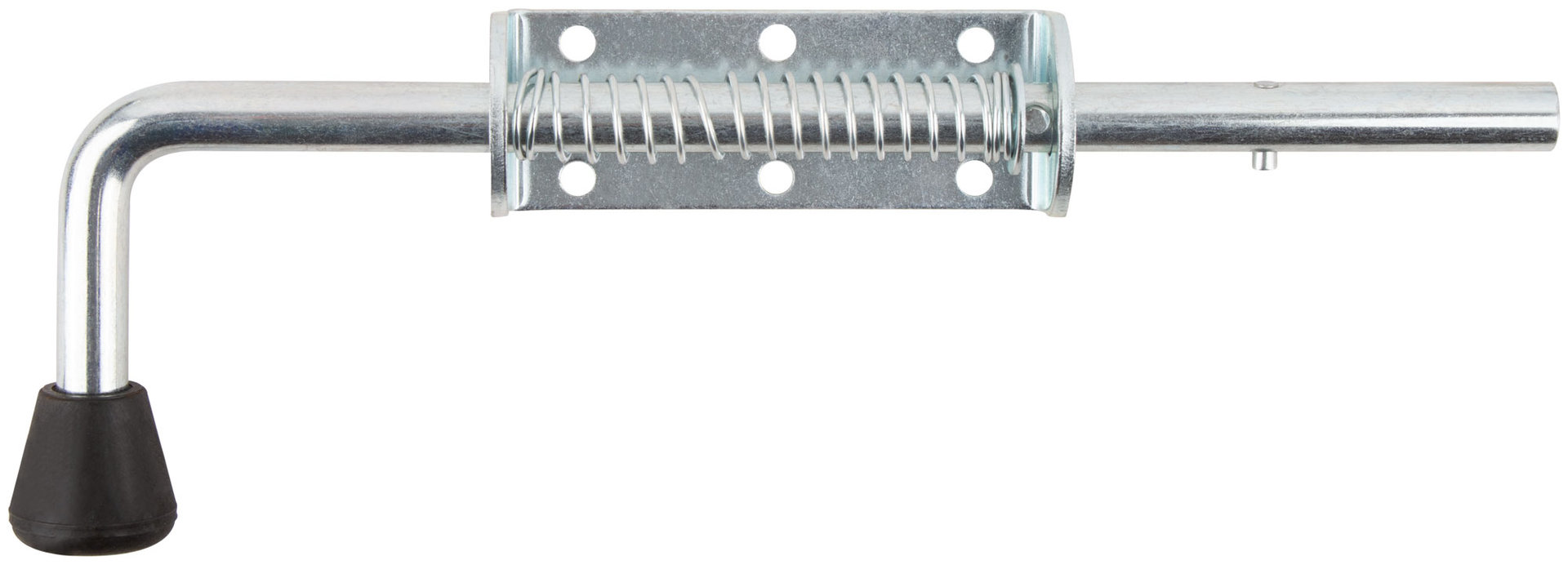 Засов пружинный накладной, круглый ригель, 300 мм (66698)