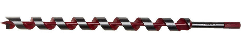 Сверло левиса по дереву 25?450/360 мм шестигранный хвостовик ЗУБР 2947-450-25