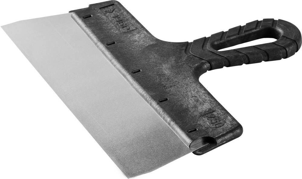 Шпатель фасадный нержавеющий 250 мм, пластиковая ручка ЗУБР 10077-25