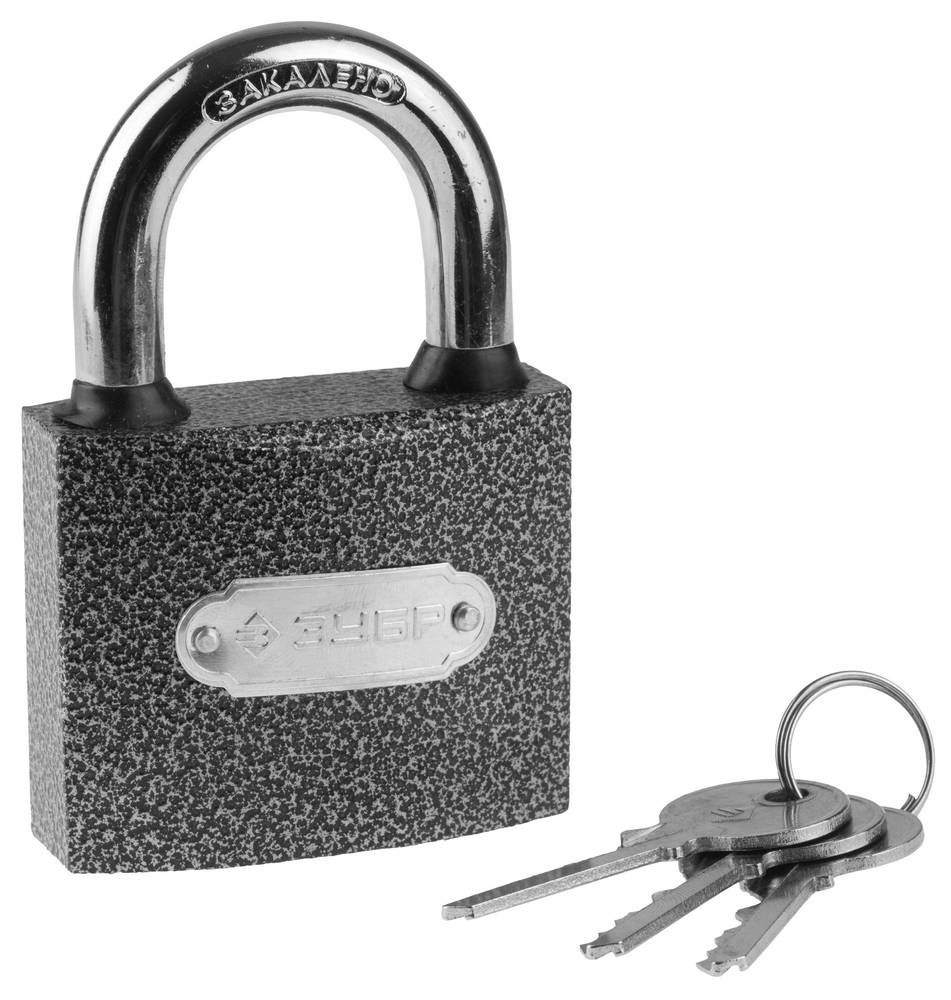 Замок навесной 63 мм, металлический корпус ЗУБР 3712-60_z01