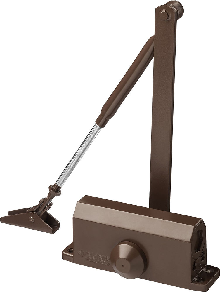 Доводчик дверной до 80 кг цвет коричневый ЗУБР Профессионал 37912-80