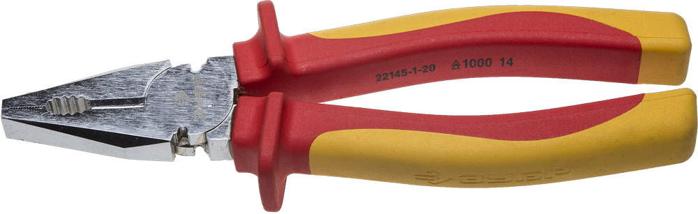 Диэлектрические комбинированные плоскогубцы 200 мм Профессионал ЗУБР Профиэлектрик 22145-1-20