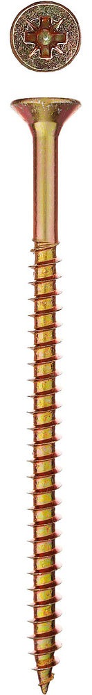 Универсальный саморез 80 x 5.0 мм, желтый цинк, 12 шт ЗУБР СУ-Ж 300396-50-080