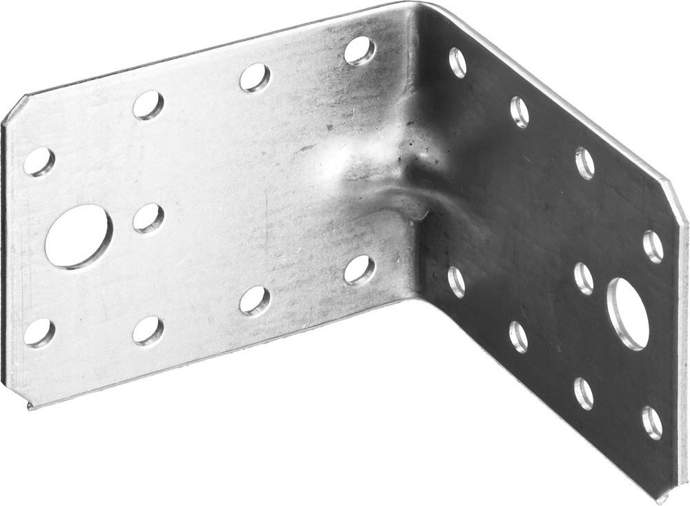 Крепежный уголок усиленный УКУ-2.0 55 x 70 x 70 x 2 мм, цинк ЗУБР 310116-55-070