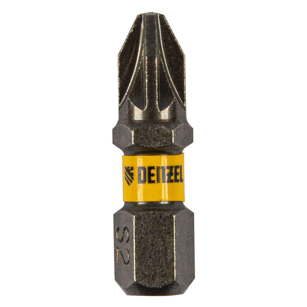 Бита PZ2х25, сталь S2, шестигранный профиль, 10 шт. Е 6,3 Denzel (11654)