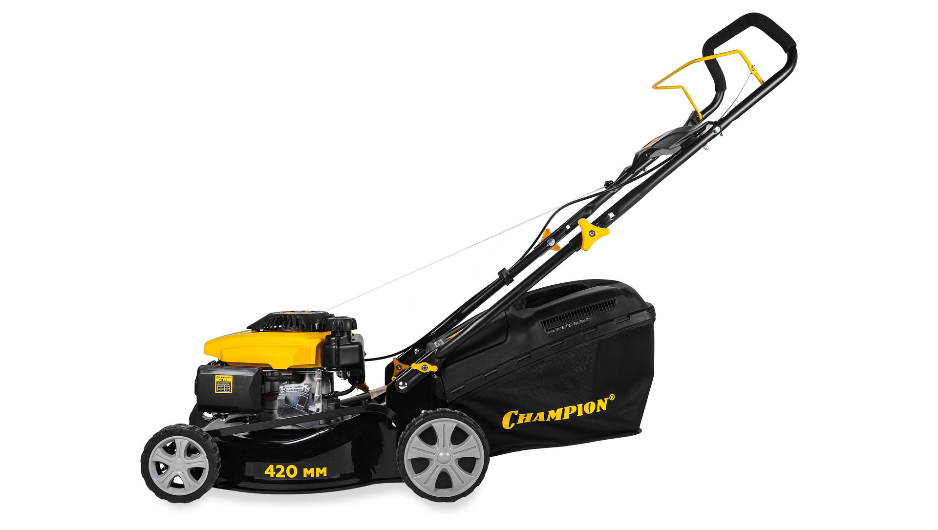 Газонокосилка CHAMPION LM4215 (1,5кВт 420мм 40л 25-70мм 1рычаг/8, 20,7кг) (LM4215)