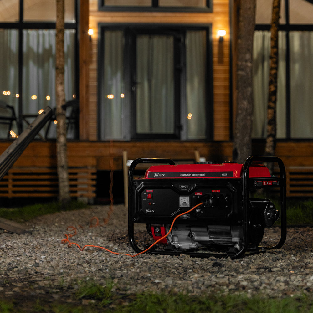 Генератор бензиновый RS-4000, 3,3 кВт, 230В, ручной стартер MTX (946115)