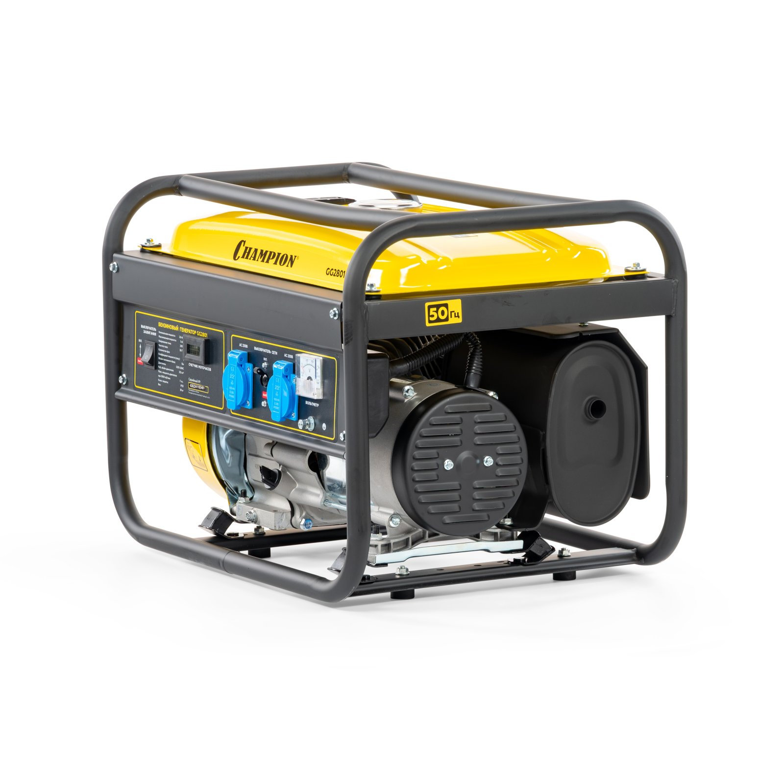 Генератор CHAMPION GG2801 (2,8/3,0 кВт 7лс 15л 39 кг, счетчик) (GG2801)