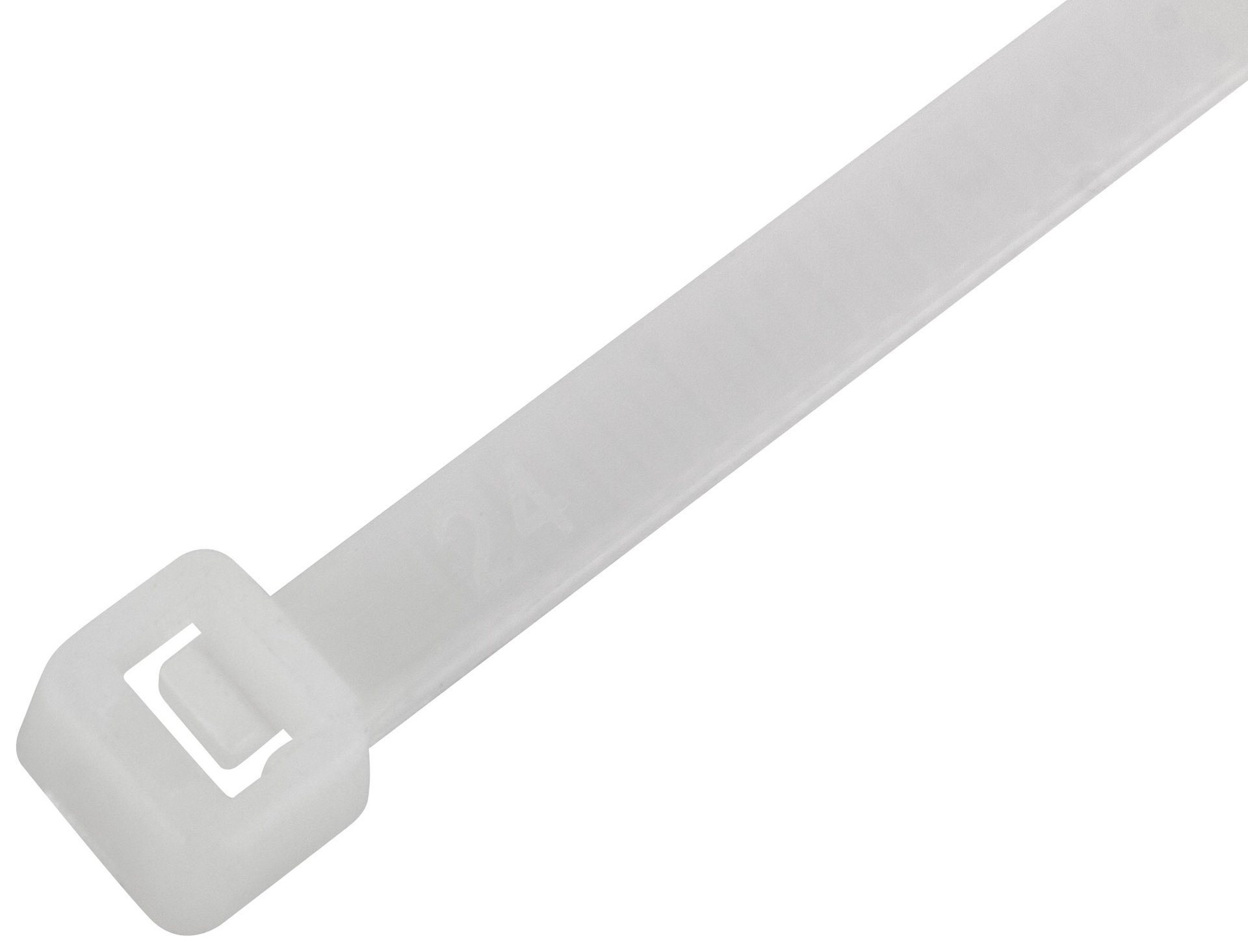 Хомуты нейлоновые для проводов, белые 100 шт., 4,8х400 мм (60378)