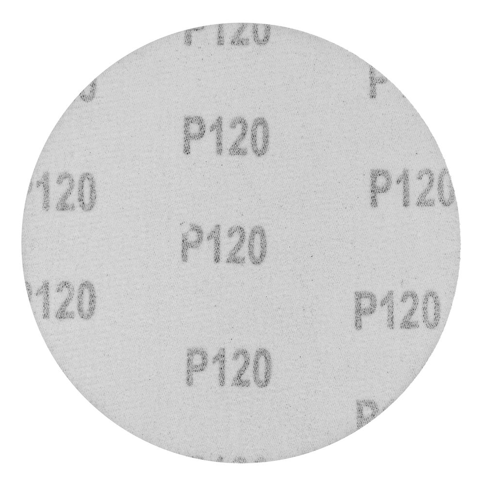 Круг абразивный на ворсовой подложке под липучку, P 120, 125 мм, 10 шт Сибртех (738557)