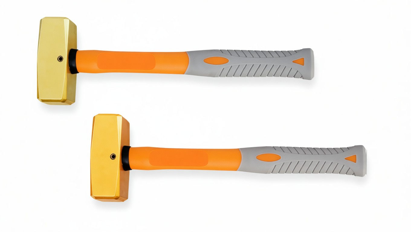 Кувалда тупоносая (немецкий тип) 0,5 кг AlCu рукоятка фиберглас искробезопасная 191C-1002, HORTZ