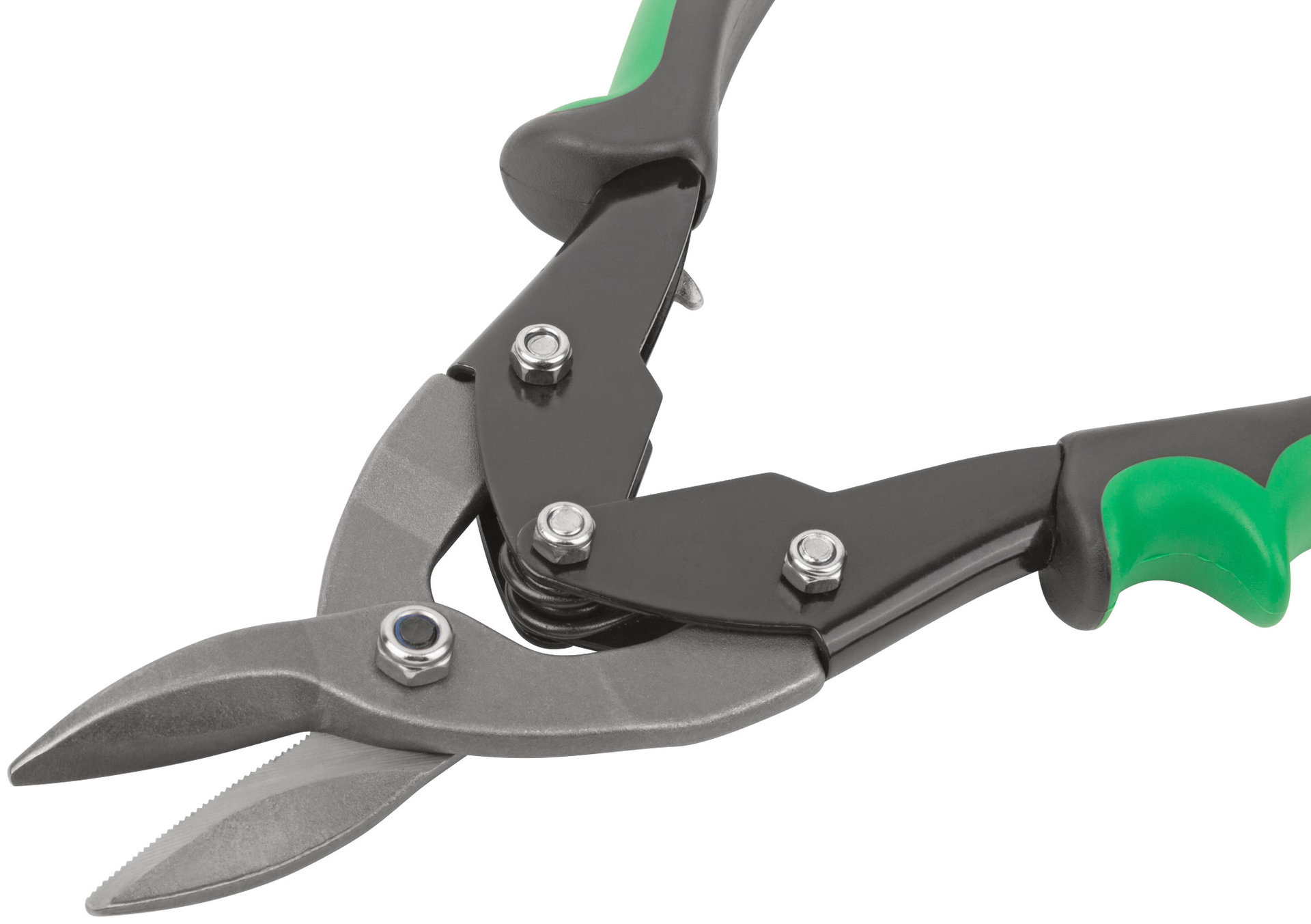 Ножницы по металлу усиленные CrV Профи, прорезиненные ручки, правые 250 мм (41572)