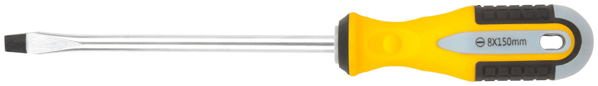 Отвертка Старт, CrV сталь, прорезиненная ручка 8х150 мм SL (55189)