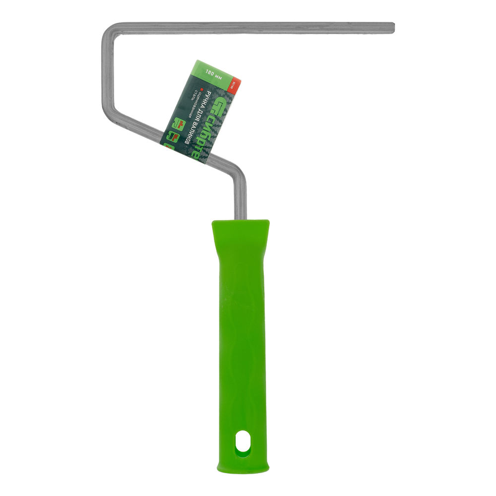 Ручка для валиков 180 мм, D ручки 8 мм, оцинкованная Сибртех (80188)