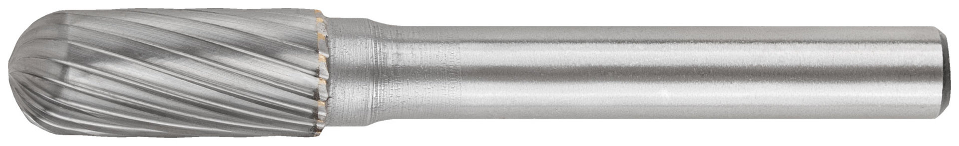 Шарошка карбидная Профи, штифт 6 мм, цилиндрическая с закруглением (36592)