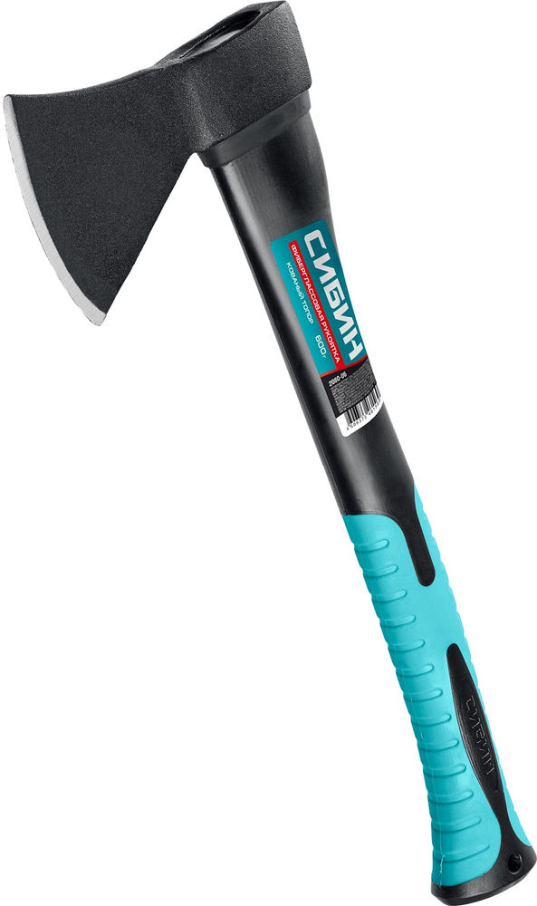 Кованый топор 600/880 г 380 мм СИБИН Фибергласс 2080-06