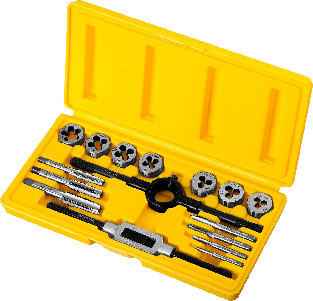 Набор метчиков и плашек 16 предмета MaXCut STAYER 28010-H16