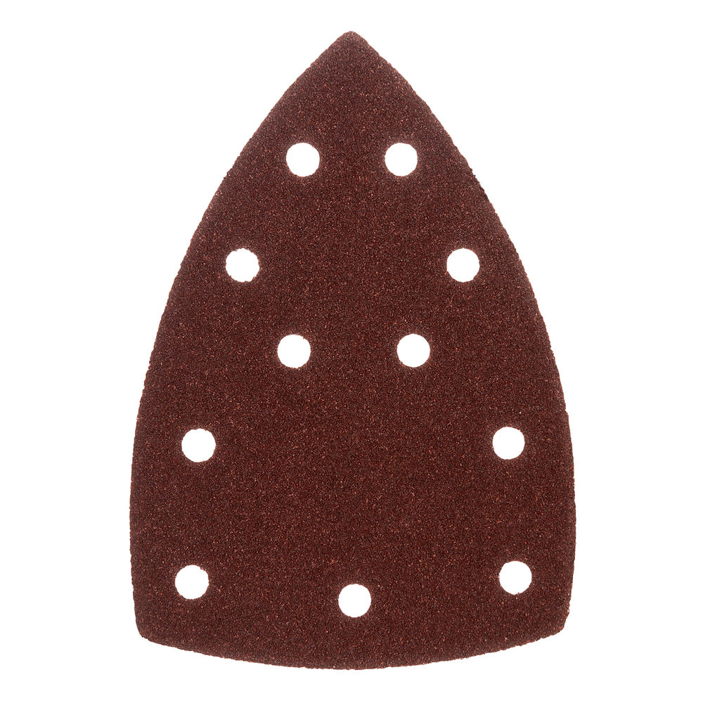 Треугольник абразивный на ворc. подложке под липучку, перф., P 60, 150х150х100 мм, 5 шт. Denzel (738587)