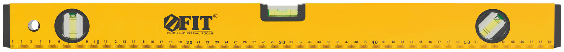 Уровень Стайл, 3 глазка, желтый усиленный корпус, фрезер. рабочая грань, шкала, Профи 600 мм (18206)