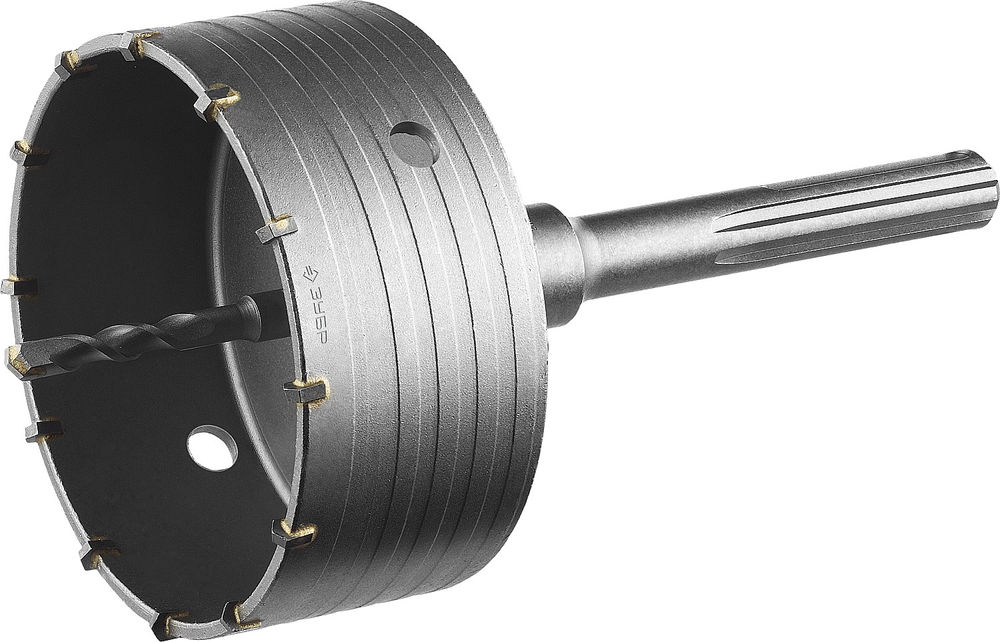 Коронка по бетону с державкой 125 мм, SDS-max, 12Т ЗУБР Профессионал 2918-125