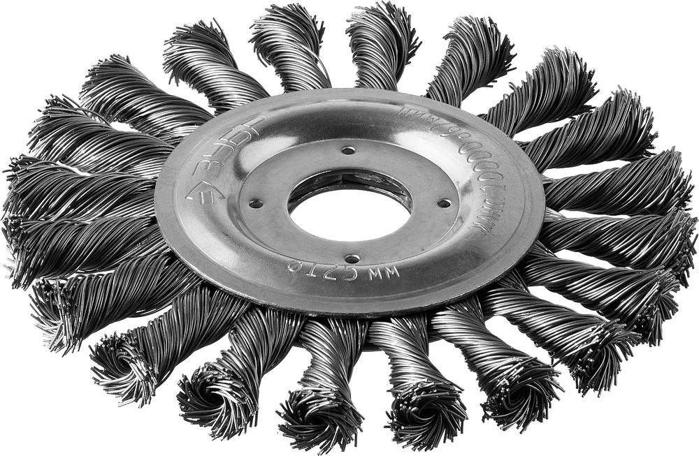 Щетка дисковая для УШМ 125 мм, стальная проволока 0.5 мм ЗУБР Профессионал 35190-125_z02